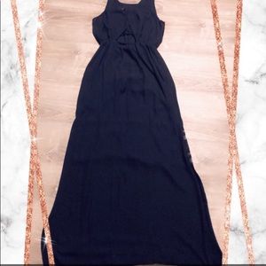 Black maxi dress